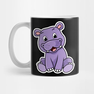 Hippo Cartoon Mug